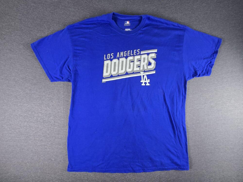 Los Angeles Dodgers Shirt Mens 2XL Blue MLB Baseball Graphic Genuine Merchandise